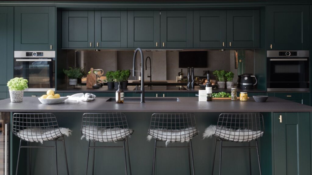 Haddow Bathrooms and Kitchens Perth Masterclass Kitchen in Dark Green