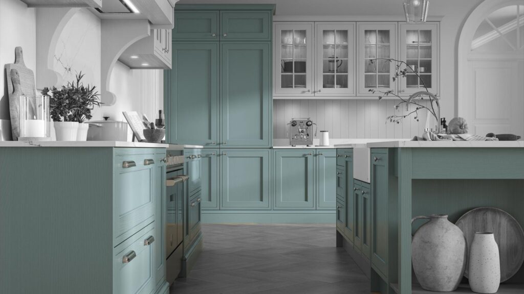 Haddow Bathrooms and Kitchens Perth Masterclass Kitchen in Eggshell Blue